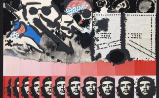 1967.El Che, Obra sobre paper (única), 50 x 70 cm. Col·lecció del MACBA , Museu Art contemporani de  Barcelona (Públic)
